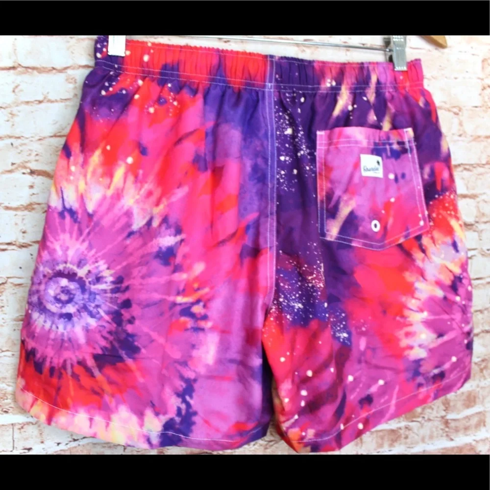 Boardies | Men’s Pink/Purple Tie Dye Board Shorts